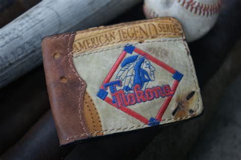 wallets made from baseball leather